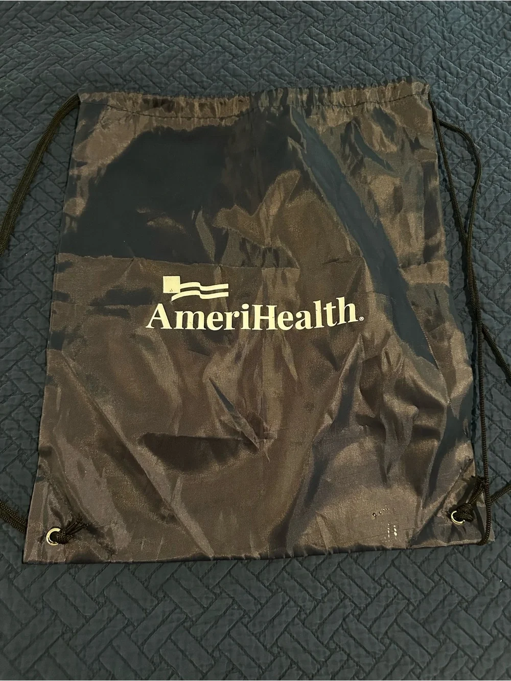 Black Drawstring Gym Bag AmeriHealth
